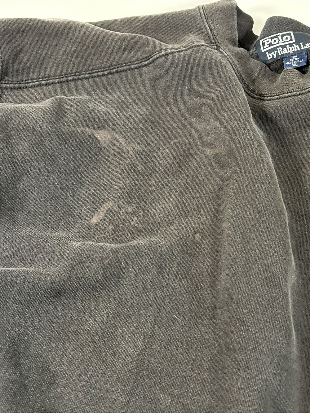 Polo by Ralph Lauren Black Sweatshirt with red Logo Tag - Picture 3 of 8